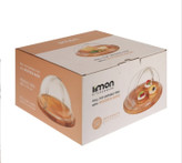 کیک خوری و شیرینی خوری پایه چوبی کوچک لیمون