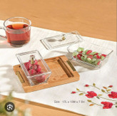اردوخوری مستطیل ۲ خانه پایه چوبی دربدار