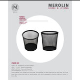 سطل زباله مرولین مدل توربین سایز ۱ کد ۴۰۳۰۱