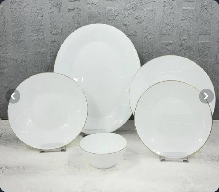 بشقاب پلو خوری تخت بزرگ چینی تقدیس لب طلا