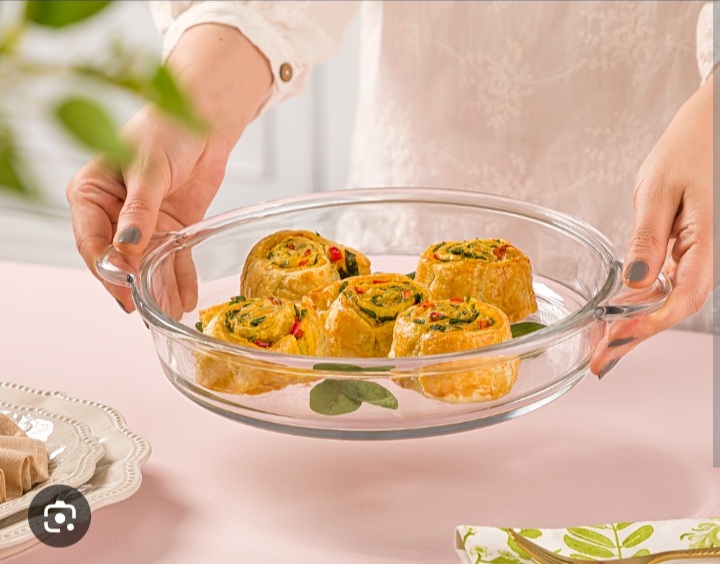 تابه گرد شیشه ای ۱.۹ لیتر لیمون