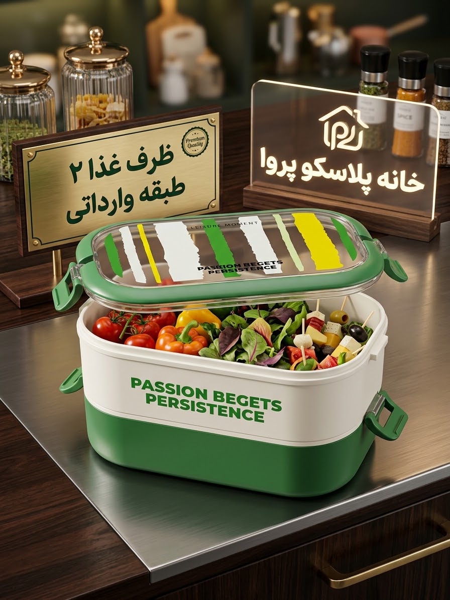 ظرف غذا ۲ طبقه وارداتی