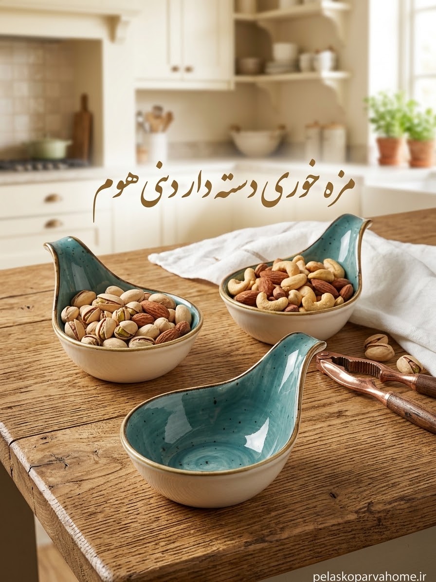 مزه خوری گرد دسته دار دنی هوم