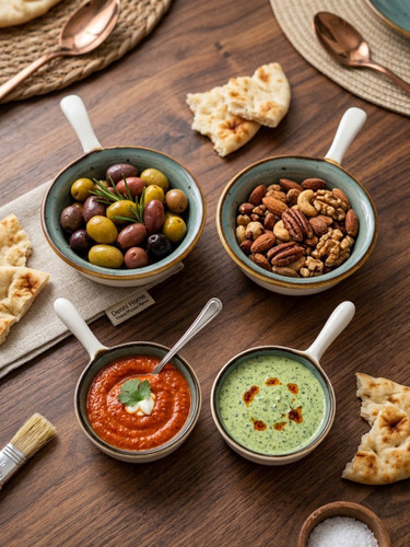 مزه خوری گرد کوچک و بزرگ دسته دار دنی هوم